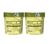 Eco Style - Gel de coiffure à l'huile d'olive, sans alcool, sans parabènes, sans sulfates, sans desquamation, anti-démangeaisons, 473 ml - Pack de 2- Promoo