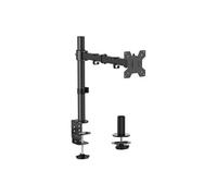 Eco Support de Table Rotatif et Inclinable pour Moniteur/TV 10Kg (3 Pivots - 1 Bras) de 17-32 - Couleur Noir