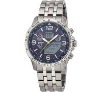 Eco Tech Time Solar Drive Funk World Timer Chronograph EGT-11575-31M Montre radio pour homme