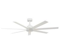 Éco Ventilateur de plafond avec Télécommande Atlanta Blanc 142cm Plafonnier LED
