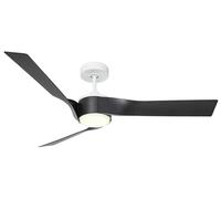 Éco Ventilateur plafond avec Lumière LED & Télécommande DC Révolution Blanc Gris