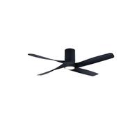Éco Ventilateur plafond avec Lumière LED & Télécommande Riviera Noir 28 x 132cm