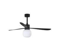 Éco Ventilateur plafond avec Lumière LED Variable Amelia Noir Fan Silencieux