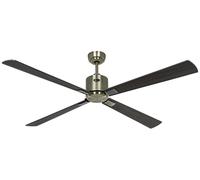 Éco Ventilateur plafond Télécommande DC Fan Smart NEO 152cm Laiton Bois foncé