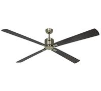 Éco Ventilateur plafond Télécommande DC Fan Smart NEO 180cm Laiton Bois foncé
