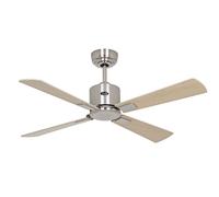 Éco Ventilateur plafond Télécommande Fan Smart NEO 103cm Chrome mat Érable Hêtre