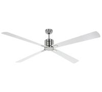 Éco Ventilateur plafond Télécommande Fan Smart NEO 180cm Chrome mat Blanc Gris