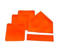 Eco Walker Bases de baseball jetées, parfaites pour le baseball, le teeball, le softball, le kickball, les enfants, le jardin, la pratique et l'école (orange)
