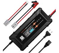 ECO-WORTHY 12V/24V 20A Chargeur de Batterie LiFePO4 avec Options Multi-Courant 5A/10A/15A/20A,détection Automatique de la Tension