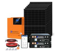 ECO-WORTHY 2580W 48V Système kit solaire complet avec batterie rackable pour serveur 48V 100Ah V3, 6 * 430W panneau solaires pour une utilisation hors réseau avec 48V 5000W Onduleur hybride