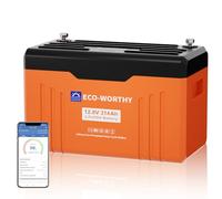 ECO-WORTHY Batterie Lithium 12V 314Ah EnergyTrek Bluetooth avec écran
