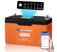 ECO-WORTHY Batterie Lithium 12V 314Ah EnergyTrek LiFePO4 4019Wh Bluetooth
