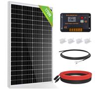 ECO-WORTHY Kit de Panneau Solaire 170W 12V Panneaux Solaires Photovoltaique Pour RV Camping-car Marine Maison