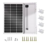 ECO-WORTHY Module solaire monocristallin de 100 watts de panneau solaire de 100 volts de 100W pour le chargement de la batterie