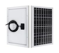 ECO-WORTHY Panneau solaire 10 W 12 V Mono PV pour recharger les batteries 12 V, convient pour cabane, toit, jardin et caravane, camping