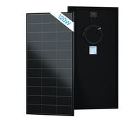ECO-WORTHY Panneau Solaire 12V 120W mono,25% haute efficacité,noir sans lignes de grille,panneaux solaires pour système de balcon