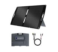 ECO-WORTHY Panneau Solaire Portable 100W avec 10 ports/connecteurs et câble 3metere pour centrale électrique, Mono, efficacité jusqu’à 23%, IP65, panneau solaire camping car, en plein air, montagne