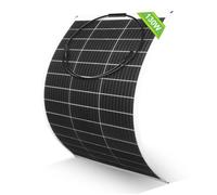 ECO-WORTHY Panneau Solaire Souple 130W 12V Monocristallin Flexible Pour Camping-Car, Camper, Van, Bateaux et Autres Surfaces