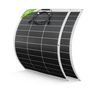 ECO-WORTHY Panneau Solaire Souple 260W 12V Monocristallin Flexible Pour Camping-Car, Camper, Van, Bateaux et Autres Surfaces