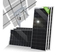 ECO-WORTHY Support de panneau solaire 1200W Système de suivi solaire à deux axes avec tracker solaire,panneau solaire mono 6 x 195W