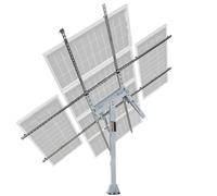 ECO-WORTHY Tracker Solaire Solar Tracker Dual-Axis Support Panneau Solaire suivi à deux axes 40 % de puissance en plus pour Toit, Balcons, Jardin, Maison