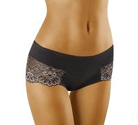 Wolbar Femme Slip Shorty Dentelle WB420, Noir,M