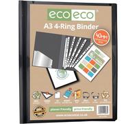 Eco087 Classeur À Anneaux Format A3 95% Recyclé 4d Portrait