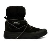 ECOALF Bottes de neige hautes noires avec lacets en corde, design imperméable, chaussures d'hiver durables, Noir , 38 EU