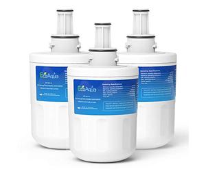EcoAqua EFF-6011A Filtre à Eau pour Réfrigérateur Américain - Compatible avec Samsung Aqua Pure Plus DA29-00003G, HAFCU1/XAA, HAFIN2, DA97-06317A, APP100/1, 484000000513, 480181700592 (3)