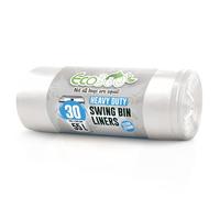 Ecobag EcoBag Lot de 30 sacs poubelle robustes Blanc 55 l