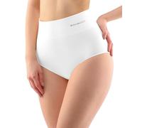 ecoBAMBOO Culotte taille haute pour femme en viscose de bambou, Blanc., L-XL