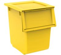 Ecobin 25 Récipient 25 Lt Avec Poignées pour Poubelle Terry Ecoline Jaune