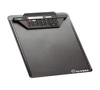 Ecobra 792250 Porte-bloc avec rail de serrage pour calculatrice Noir
