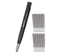 Ecobra Stylo gomme, Graveur - fil en acier inoxydable, Pinselstifte + 10 Ersatzradierer