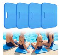 EcoBrisa Lot de 4 coussins de bord de piscine, 43,2 x 33 cm, en mousse EVA épaisse avec surface antidérapante, accessoires multifonctions pour piscine à remous, spa, plage, été, extérieur (4, bleu)