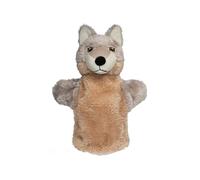 EcoBuddiez Hand Puppet - Loup de Deluxebase. Marionnettes à Main en Peluche en Forme de Loup pour Les Enfants. Marionnettes animales écologiques pour Les Jeux d'éveil et Les Cadeaux d'enfants.