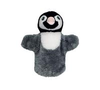 EcoBuddiez Hand Puppet - Pingouin de Deluxebase. Marionnettes à Main en Peluche Pingouin pour Les Enfants. Marionnettes animales écologiques pour Les Jeux de rôle et Les Cadeaux d'enfants.