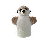 EcoBuddiez Hand Puppet - Suricate de Deluxebase. Marionnettes à Main en Peluche Suricate pour Enfants. Marionnettes animales écologiques pour Le Jeu et Les Cadeaux d'enfants.