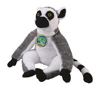 EcoBuddiez - Lémur Catta de Deluxebase. Peluche Douce Moyenne de 20cm Faite de Bouteilles en Plastique Recyclées. Cadeau Calin écolo pour Enfants et Animal Doux et Mignon pour Bambins.
