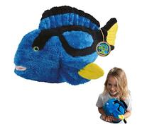 EcoBuddiez - Poisson Chirurgien de Deluxebase. Grande Peluche Douce de 40cm Faite de Bouteilles en Plastique Recyclées. Cadeau Calin écolo pour Enfants et Animal Doux et Mignon pour Bambins.