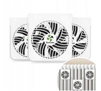 Ecocalm Kp-Crv2401 Ventilateur de chauffage 16 cm pour radiateurs en fonte 3 pièces.