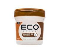 Ecoco - Eco Style Gel - Coconut Oil - Sans Alcool - Pour Tous les Types de Cheveux - Tenue et Brillance Longue Durée - Pas De Paillettes - Pas De Pincement - Anti Démangeaisons - 8 oz/236 ml