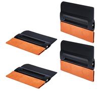 ecocstm Lot de 4 raclettes en feutre vinyle de 10,2 cm avec bord en feutre en tissu, pour film vinyle de voiture, film teinté pour fenêtre, papier peint, installation d'autocollants