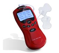 ECODE® Appareil de stimulation électrique EMS/TENS - Traitement douleur, 8 programmes,15 niveaux d'intensité, Appareil de stimulation sans fil pour la thérapie de la douleur, USB ou Piles, Portable