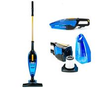 ECODE® ECO-350 Aspirateur Vertical avec câble, 800 W, aspirateur à Balai et à Main Absolut Vertical, 5 Accessoires Multi Cyclonic, Filtre HEPA + Actif Carbone, sans Sac, 2 en 1, réservoir 1,2 l,