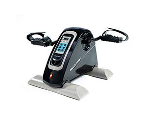 ECODE® Pedalier D'Appartement Électrique, 12 Vitesses réglables avec Télécommande, Écran LCD, Mini Bike, Vélo d'entraînement Portable pour Bras et Jambes, Réadaptation, Pédalier Électrique Motorisé