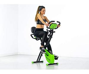 ECODE® Vélo d'appartement pliable, 8 niveaux de résistance magnétique réglable, Vélo Stationnaire droit et incliné, Vélo d'exercice, Vélo Intérieur, Capteur Fréquence Cardiaque, Réglable (Slim PLUS)