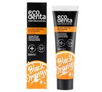 Ecodenta Dentifrice au Charbon Actif Dents Blanches Sans Fluor I Blanchiment des Dents I Dentifrice Noir Saveur Orange 100ml