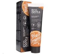 Ecodenta Dentifrice au Charbon Actif Dents Blanches Sans Fluor I Dentifrice au Charbon Noir Blanchiment des Dents I Dentifrice Blanchiment des Dents au Charbon Actif Noir Saveur Orange 100ml