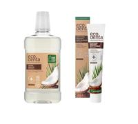 Ecodenta - Dentifrice et Bain de Bouche à la Noix de Coco - Bio, Végétalien, Sans Fluorure et Sans Alcool - Blanchissant